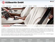 Tablet Screenshot of bauerhin.com